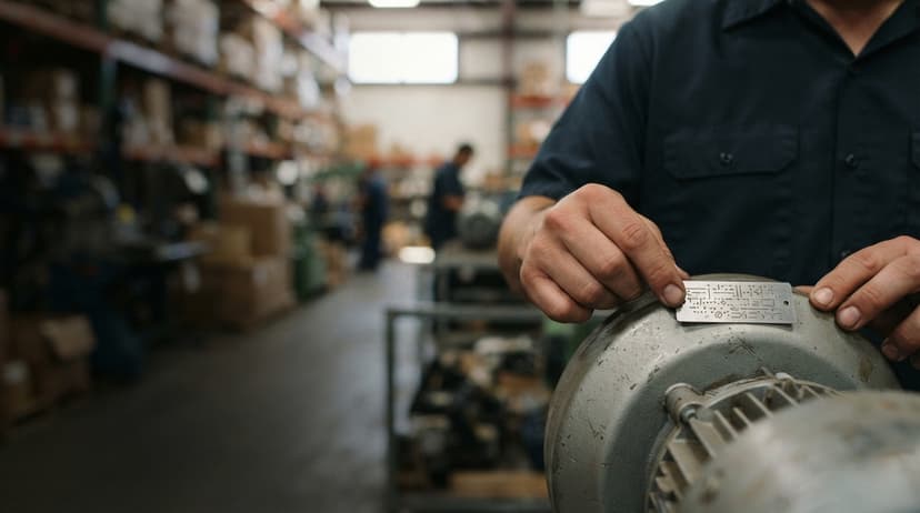 Close detail from the work what are serial numbers supports
