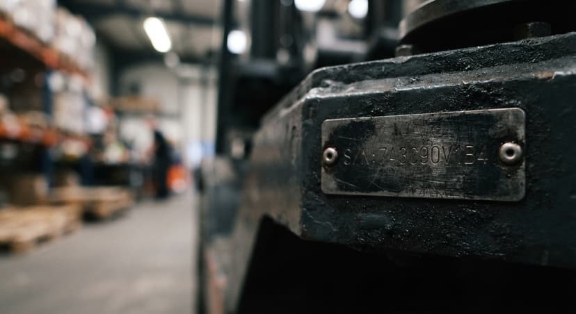 Close detail from the work what are serial numbers used for supports