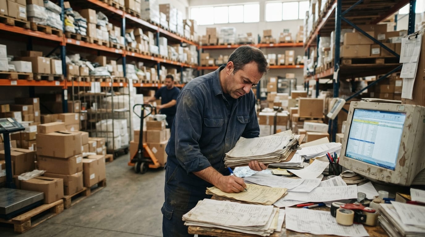 The manual process what are the 5 main activities in a warehouse? replaces
