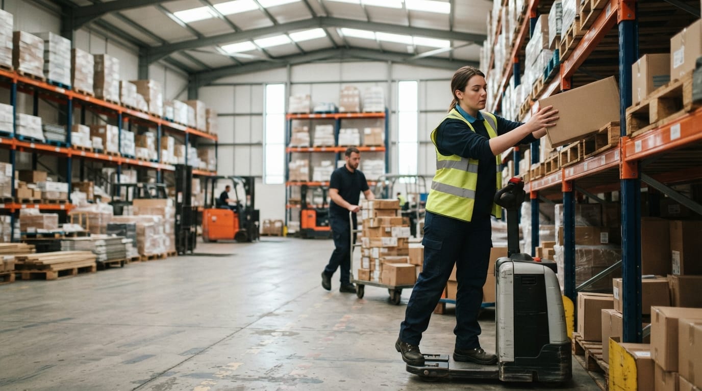 The team who would use what are the 7 types of warehouses?, mid-task