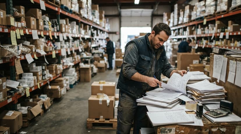 The manual process what are the 7 types of warehouses? replaces