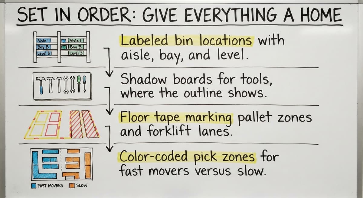 Set in Order: Give Everything a Home, drawn out