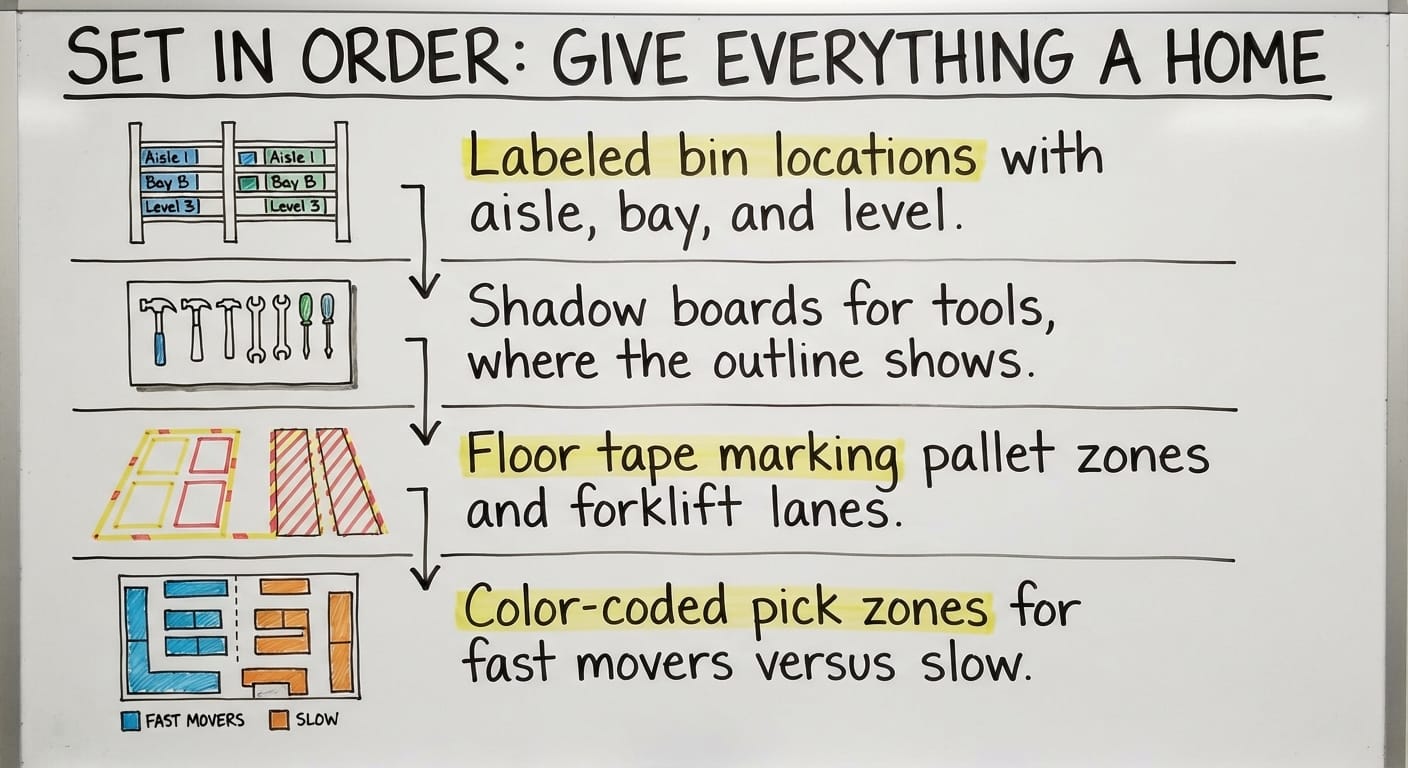 Set in Order: Give Everything a Home, drawn out