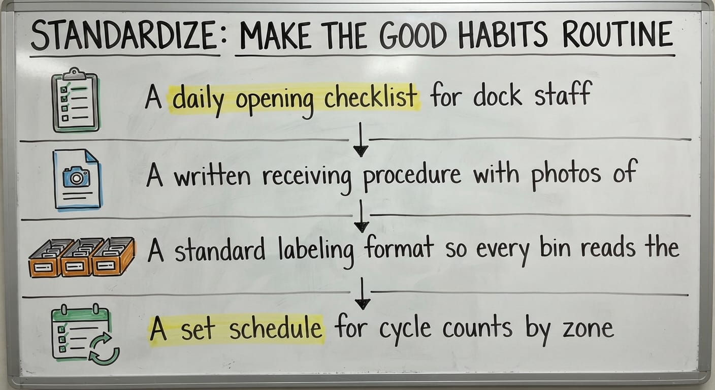 Standardize: Make the Good Habits Routine, drawn out