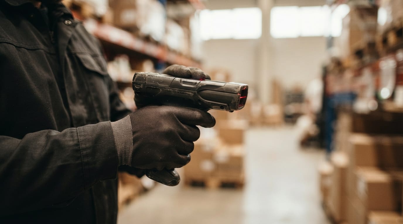 Close detail from the work what are the benefits of warehouse management system supports