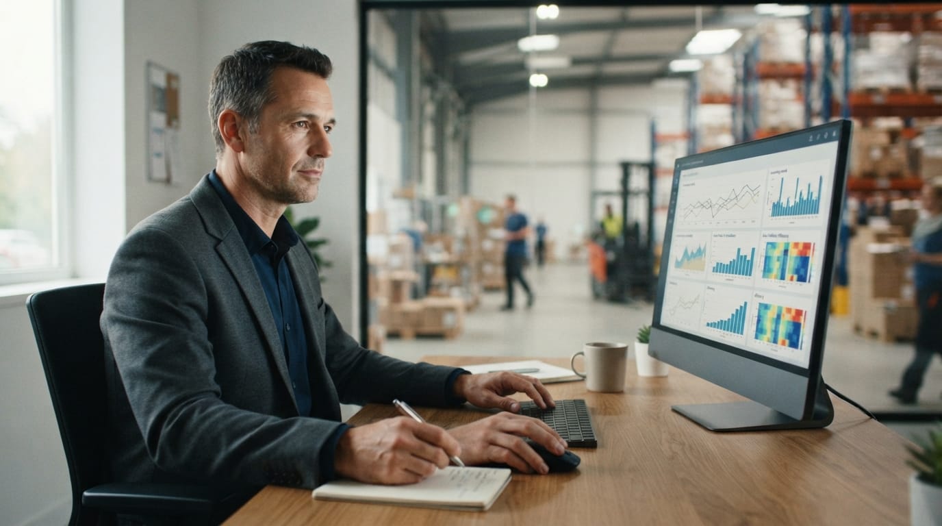 Reviewing the figures what are the benefits of warehouse management system produces