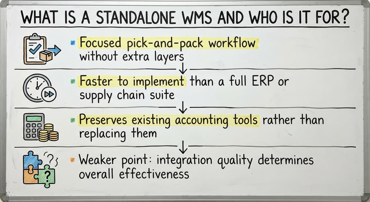 What Is a Standalone WMS and Who Is It For?, drawn out