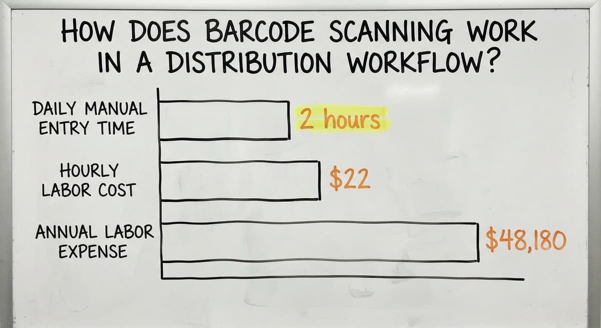 How Does Barcode Scanning Work in a Distribution Workflow?, in figures
