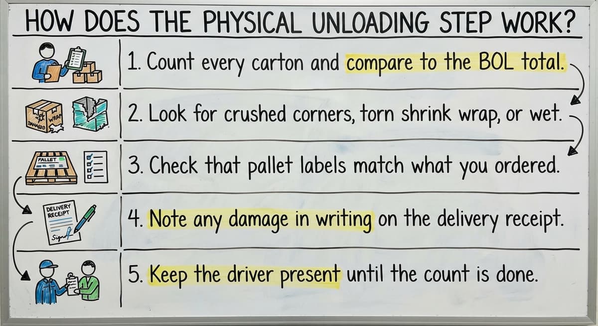 How Does the Physical Unloading Step Work?, drawn out