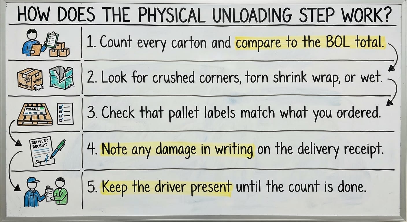 How Does the Physical Unloading Step Work?, drawn out