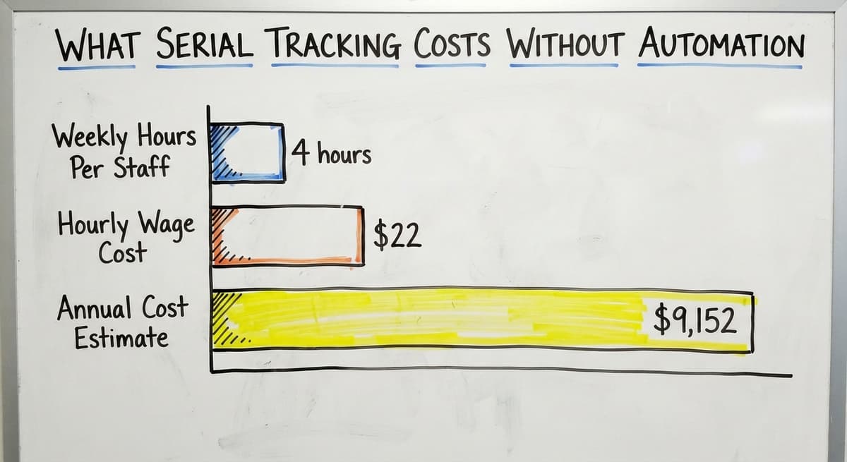 What Serial Tracking Costs Without Automation, in figures