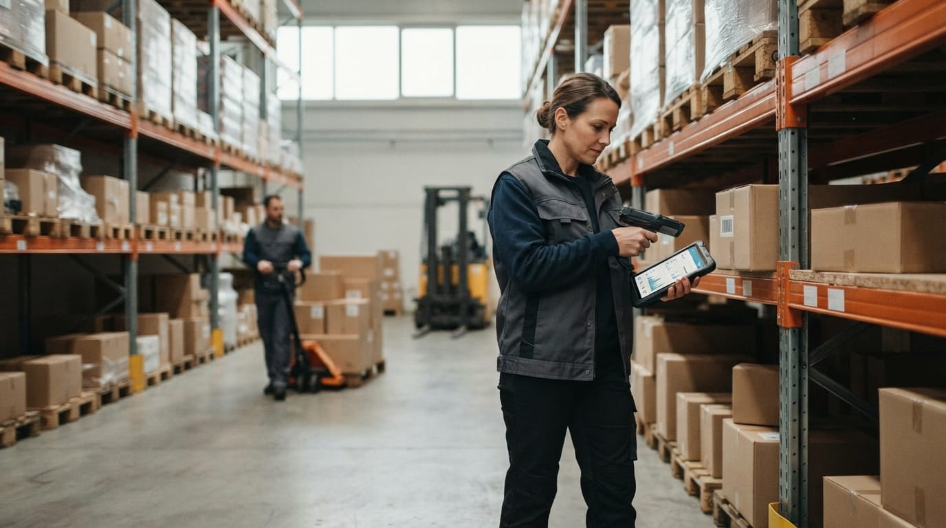The team who would use what is a simple warehouse management system?, mid-task