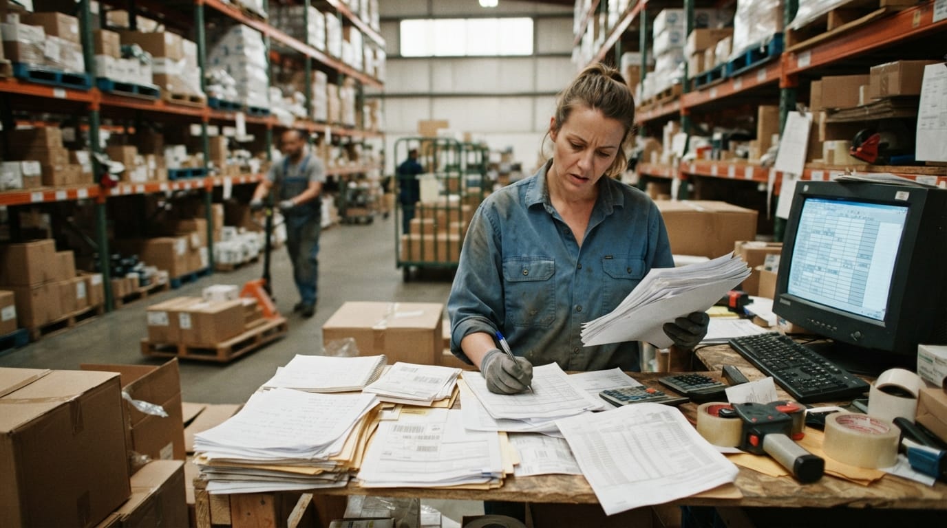 The manual process what is a warehouse management system example replaces