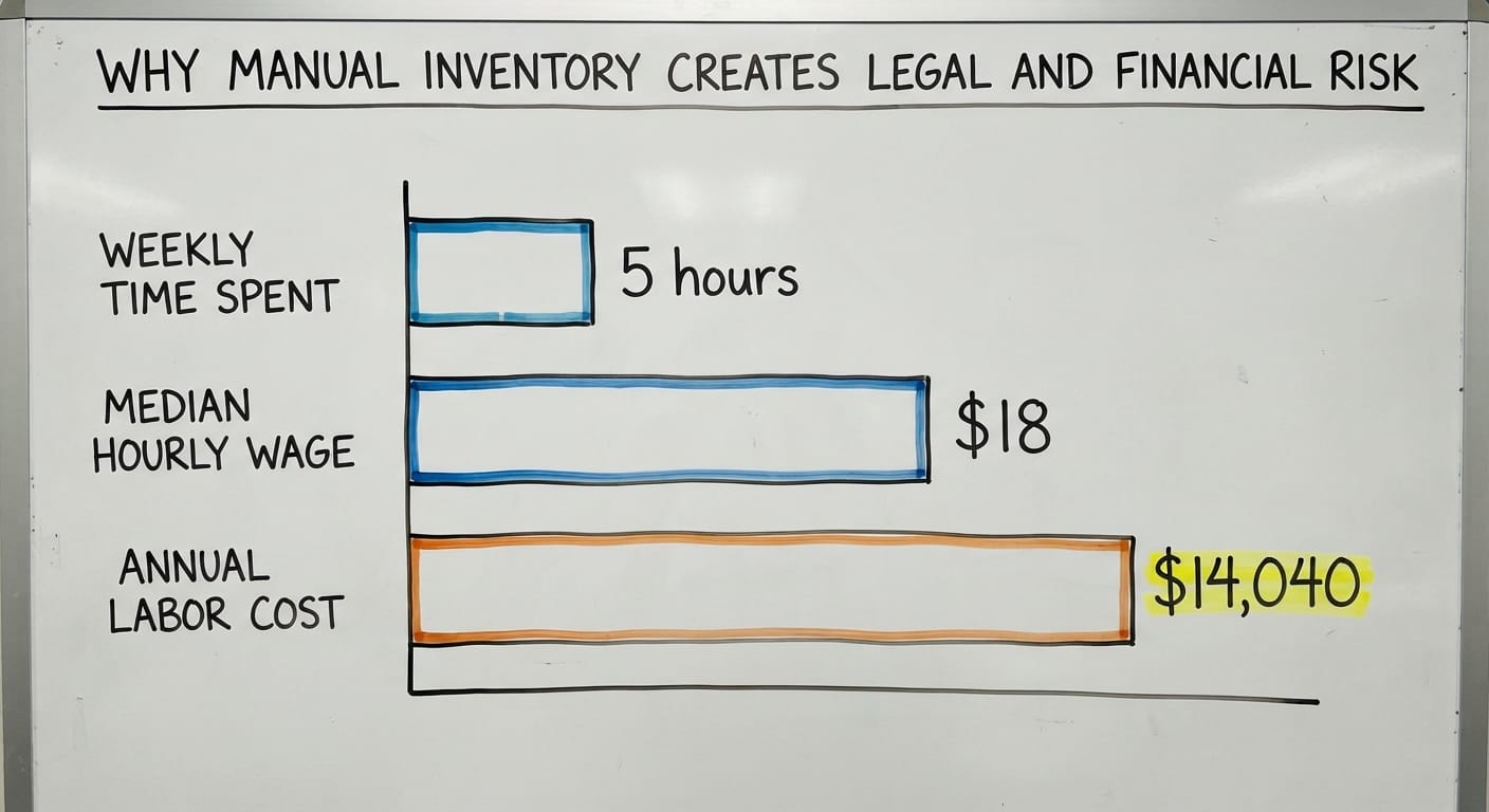 Why Manual Inventory Creates Legal and Financial Risk, in figures