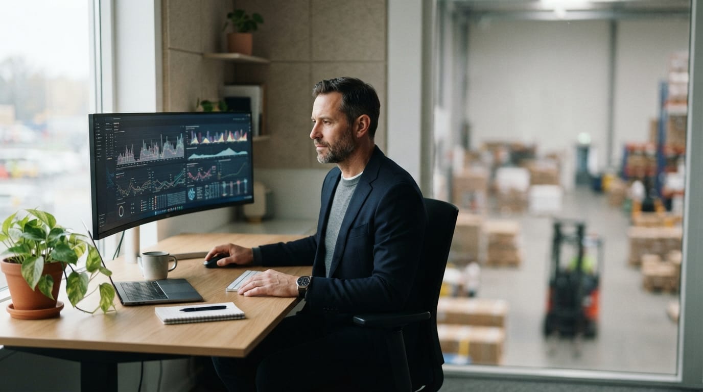 Reviewing the figures what is a warehouse management system used for produces