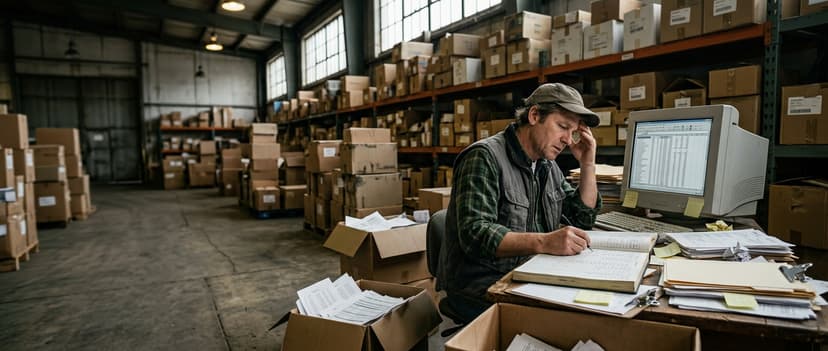The manual process what is b type of inventory in warehouse management replaces