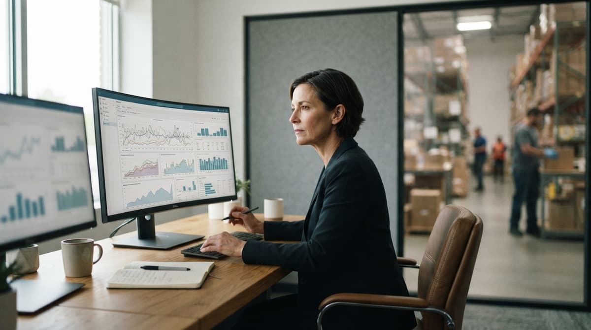 Reviewing the figures what is e inventory management produces