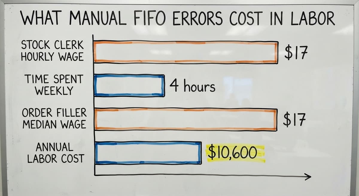 What Manual FIFO Errors Cost in Labor, in figures