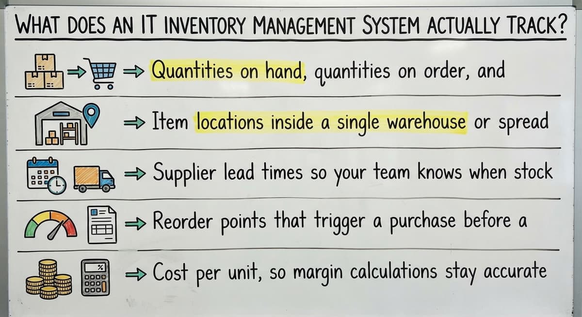 What Does an IT Inventory Management System Actually Track?, drawn out