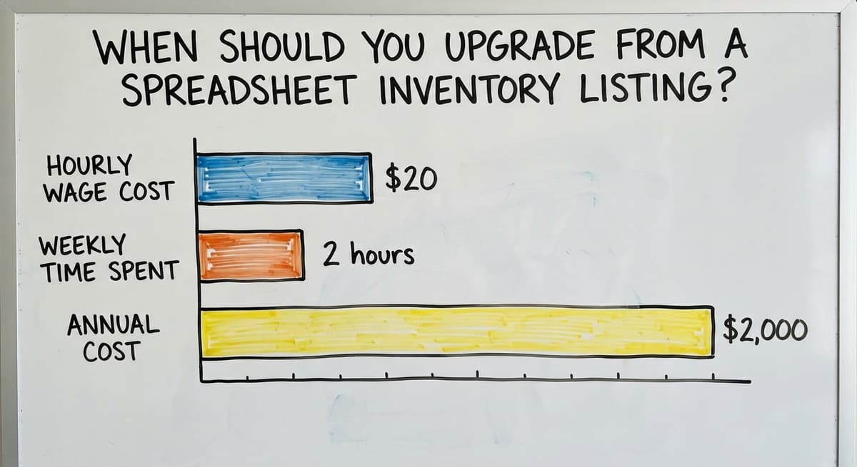 When Should You Upgrade From a Spreadsheet Inventory Listing?, in figures