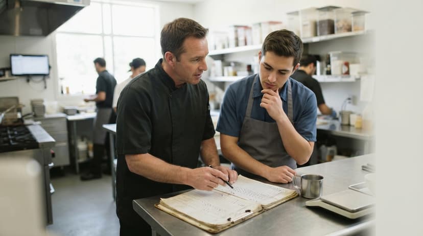 Two people working through what what is inventory management in restaurant is telling them