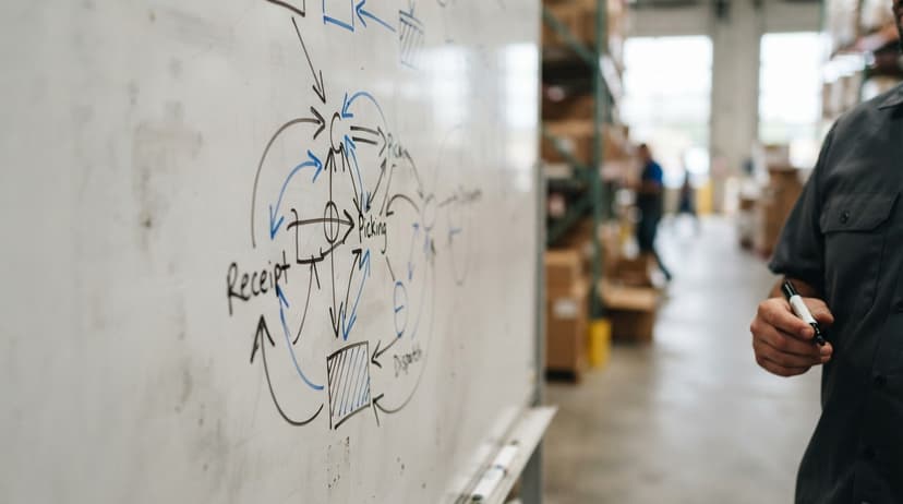 Close detail from the work what is inventory management whiteboard wednesday supports