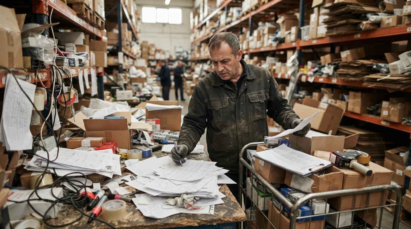 The manual process what is picking and packing in a warehouse? replaces