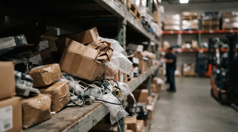 Close detail from the work what is poor inventory management supports