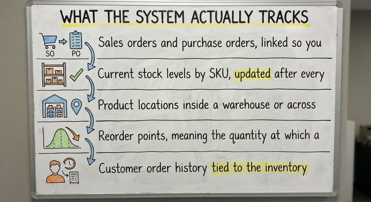 What the System Actually Tracks, drawn out