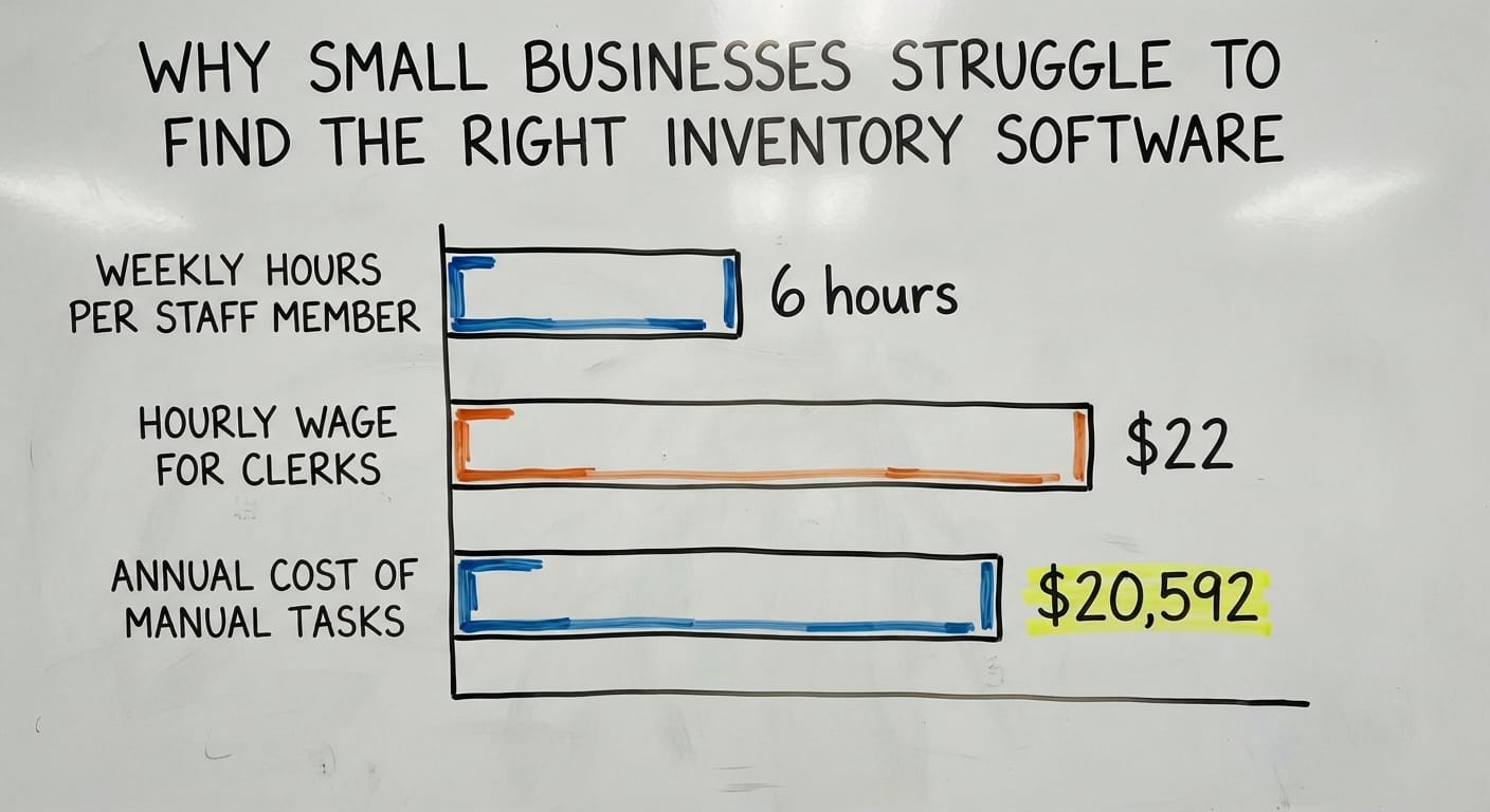 Why Small Businesses Struggle to Find the Right Inventory Software, in figures