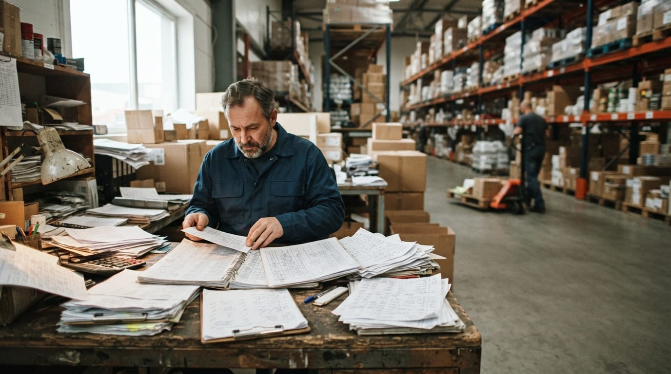 The manual process what is the best warehouse inventory management system? replaces