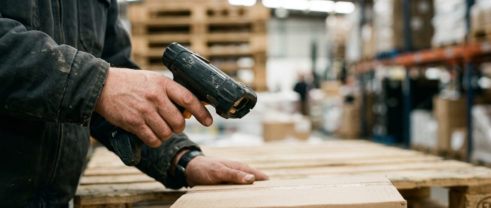 Close detail from the work what is the difference between warehousing and inventory management supports