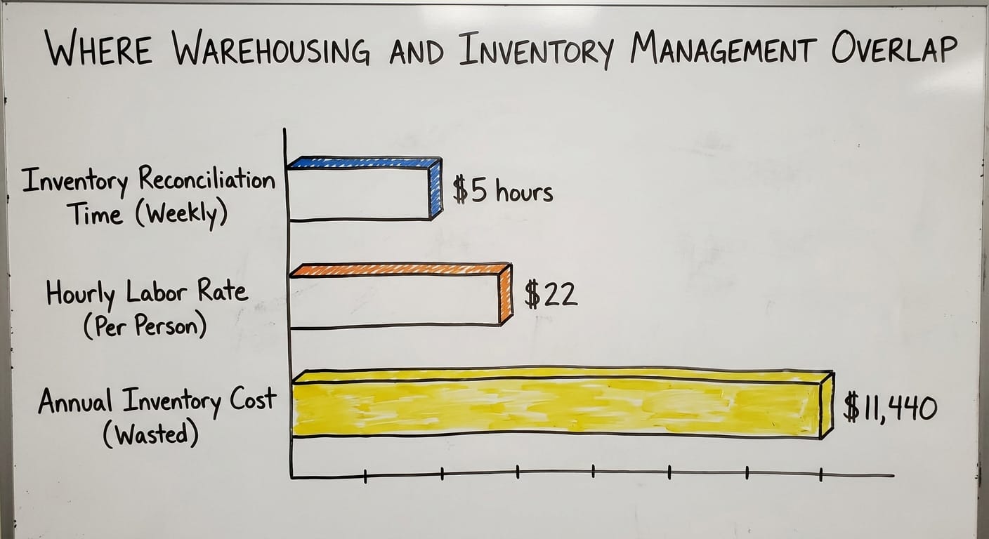 Where Warehousing and Inventory Management Overlap, in figures