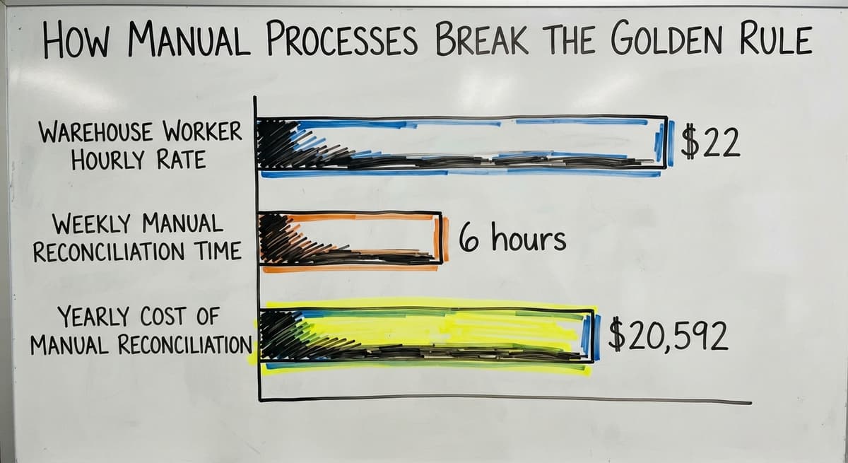 How Manual Processes Break the Golden Rule, in figures