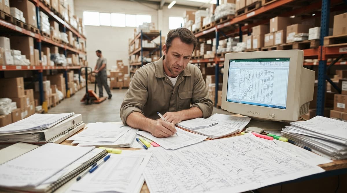 The manual process what is the implication of proper inventory management replaces