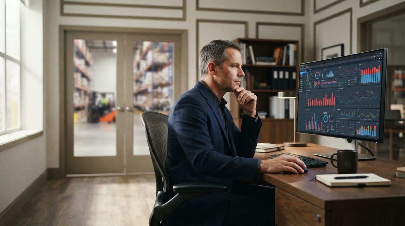 Reviewing the figures what is the most popular warehouse management system? produces
