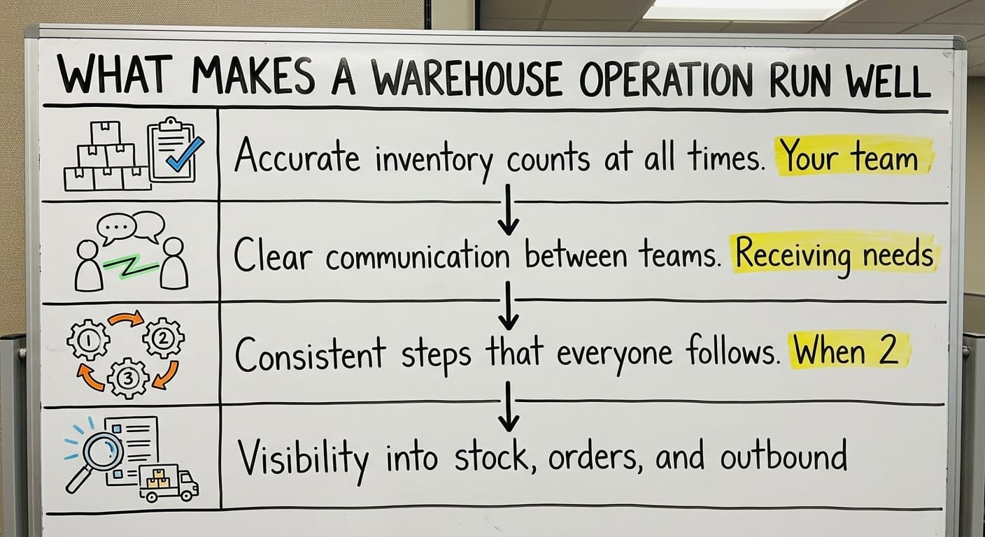 What Makes a Warehouse Operation Run Well, drawn out