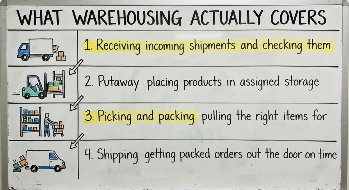 What Warehousing Actually Covers, drawn out