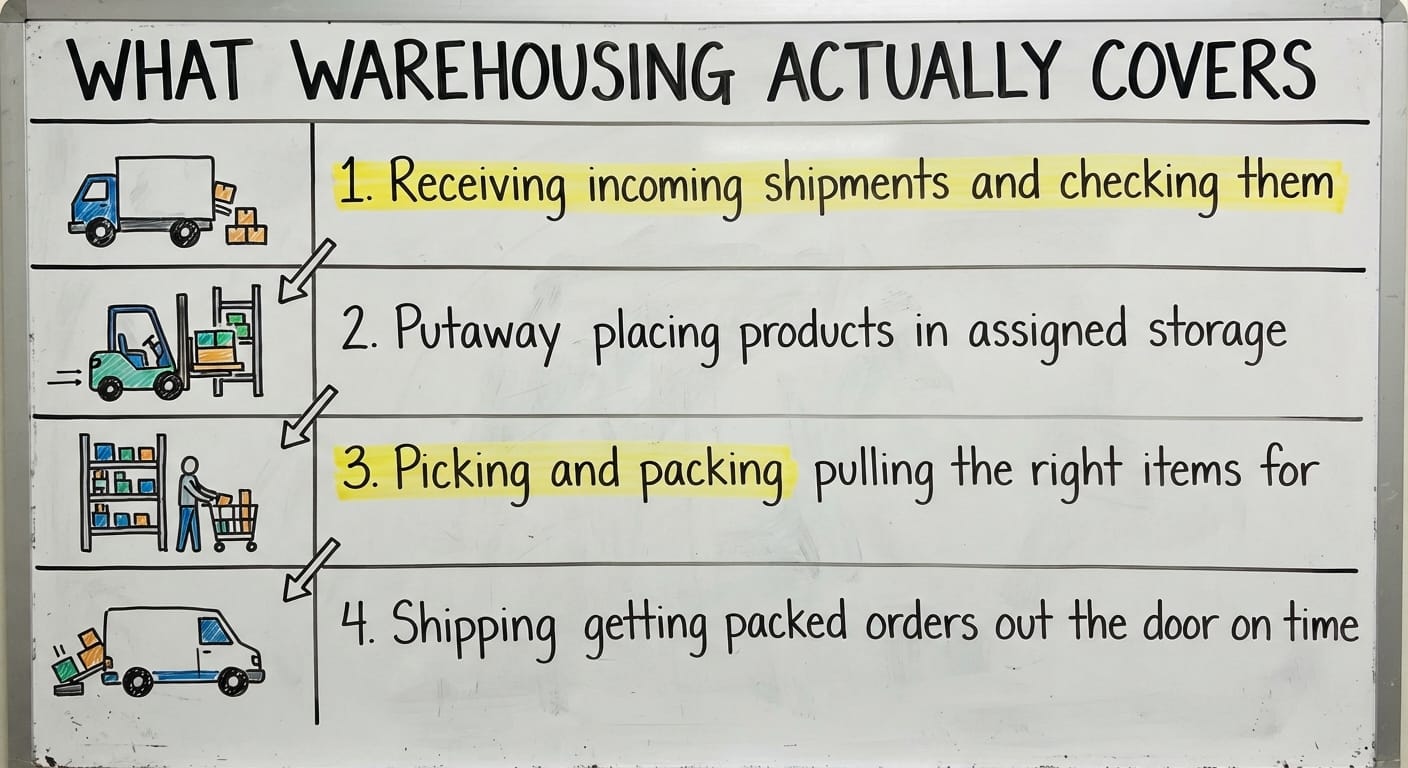 What Warehousing Actually Covers, drawn out