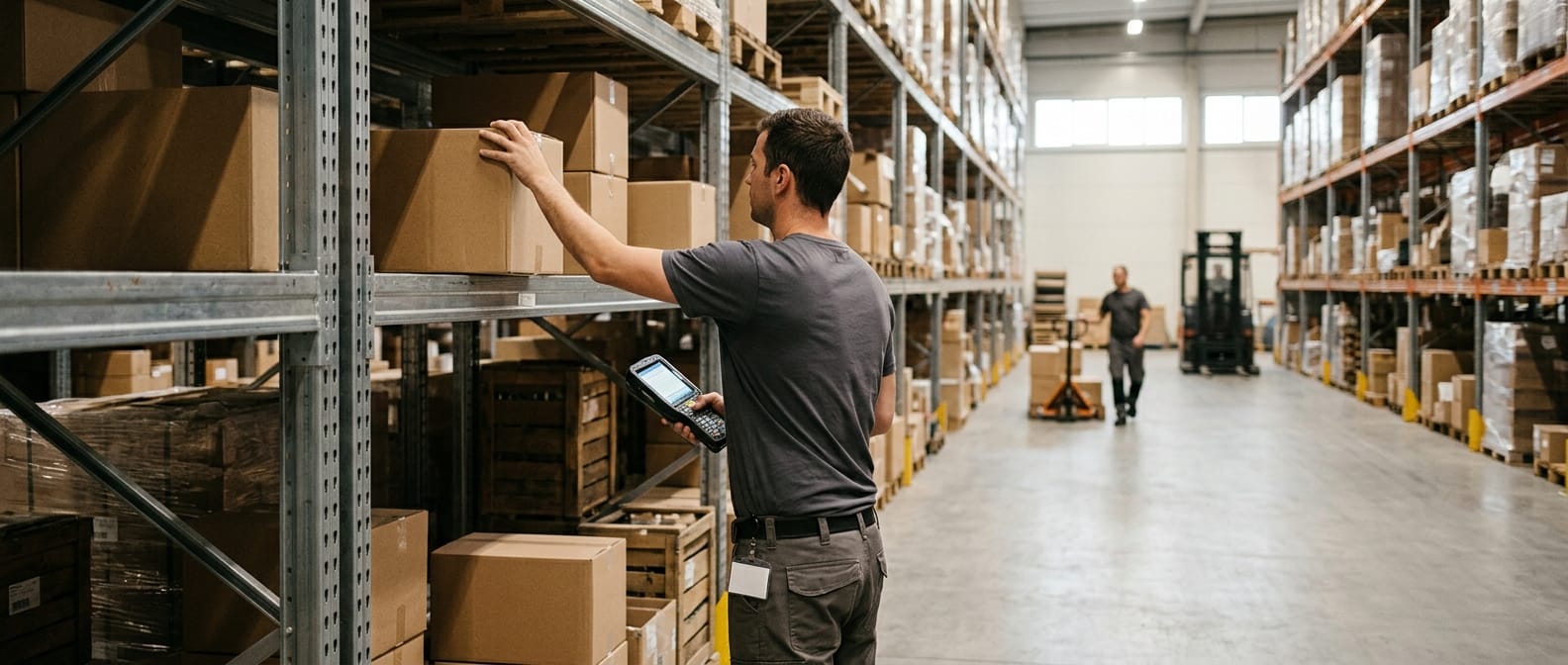The team who would use what is warehousing operations, mid-task