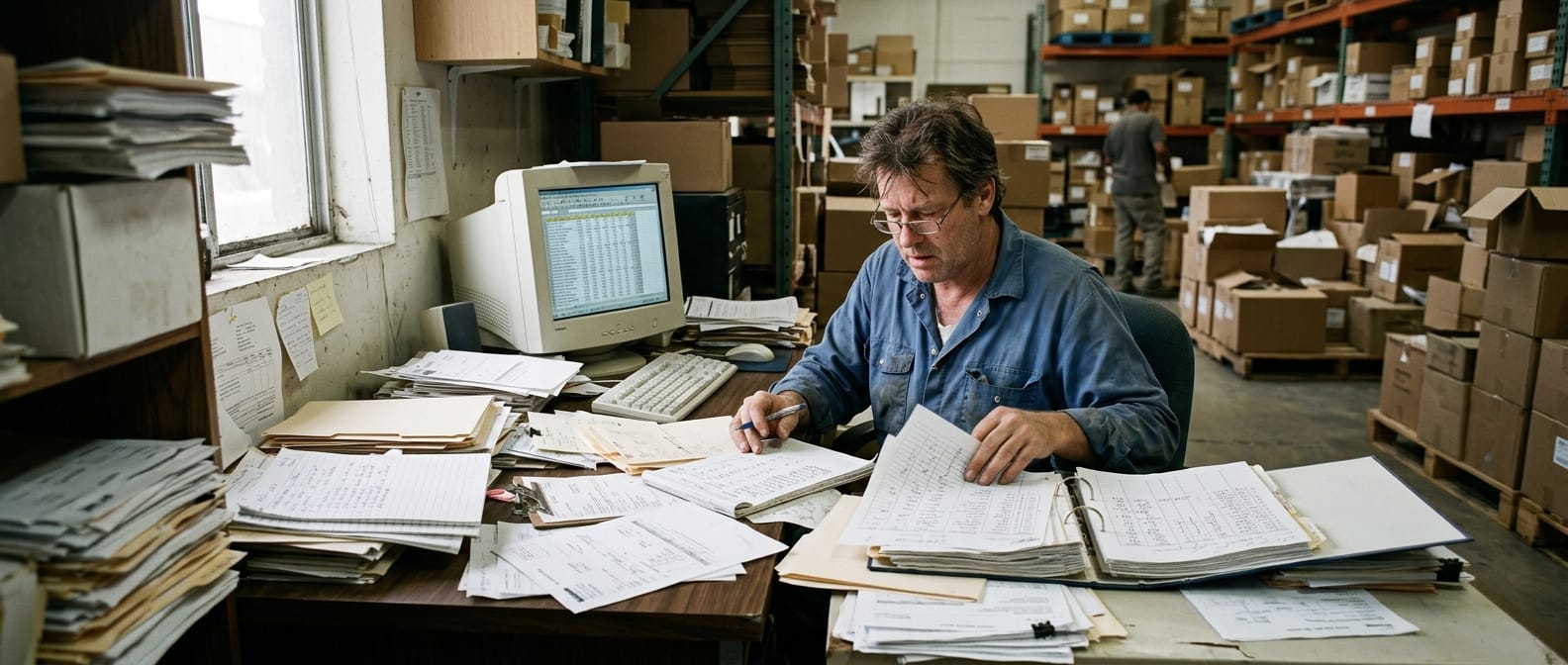 The manual process what is warehousing operations replaces