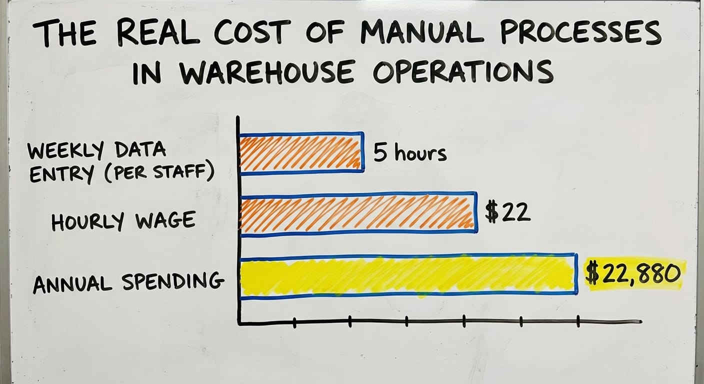 The Real Cost of Manual Processes in Warehouse Operations, in figures