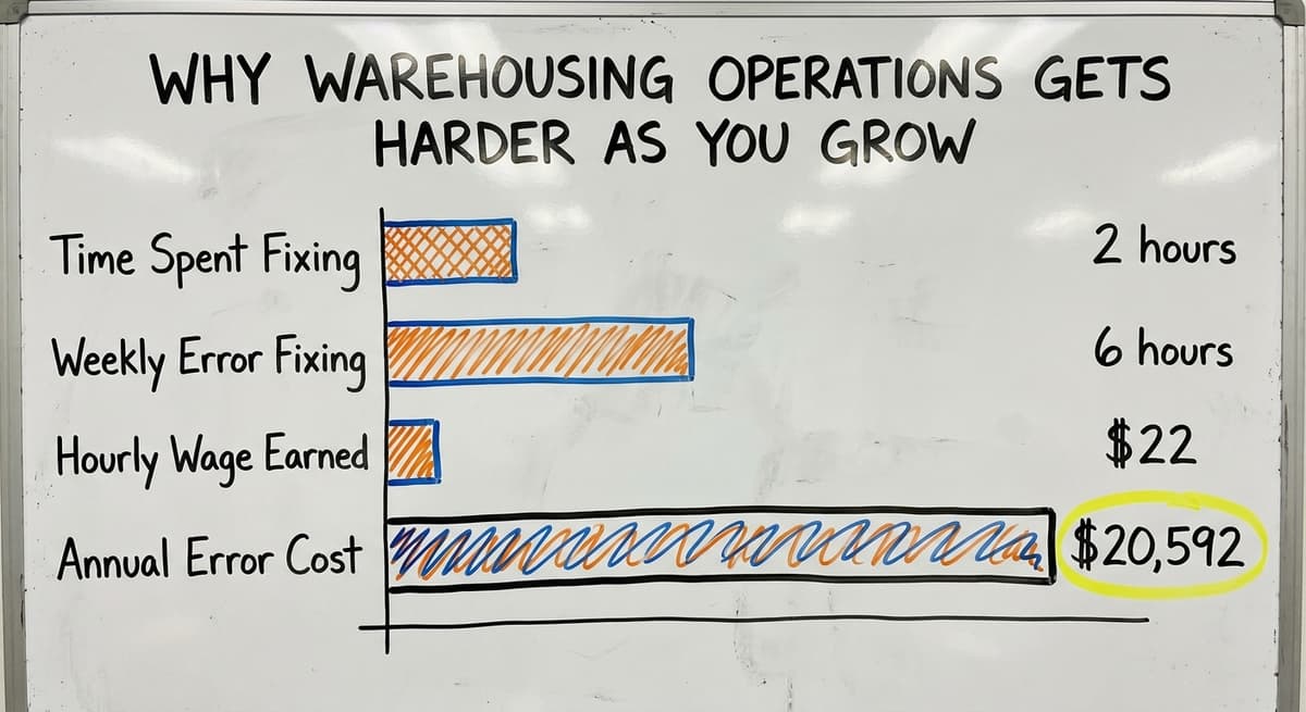 Why Warehousing Operations Gets Harder as You Grow, in figures