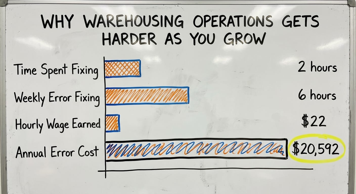 Why Warehousing Operations Gets Harder as You Grow, in figures