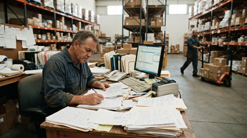 The manual process what warehouse management system does amazon use replaces