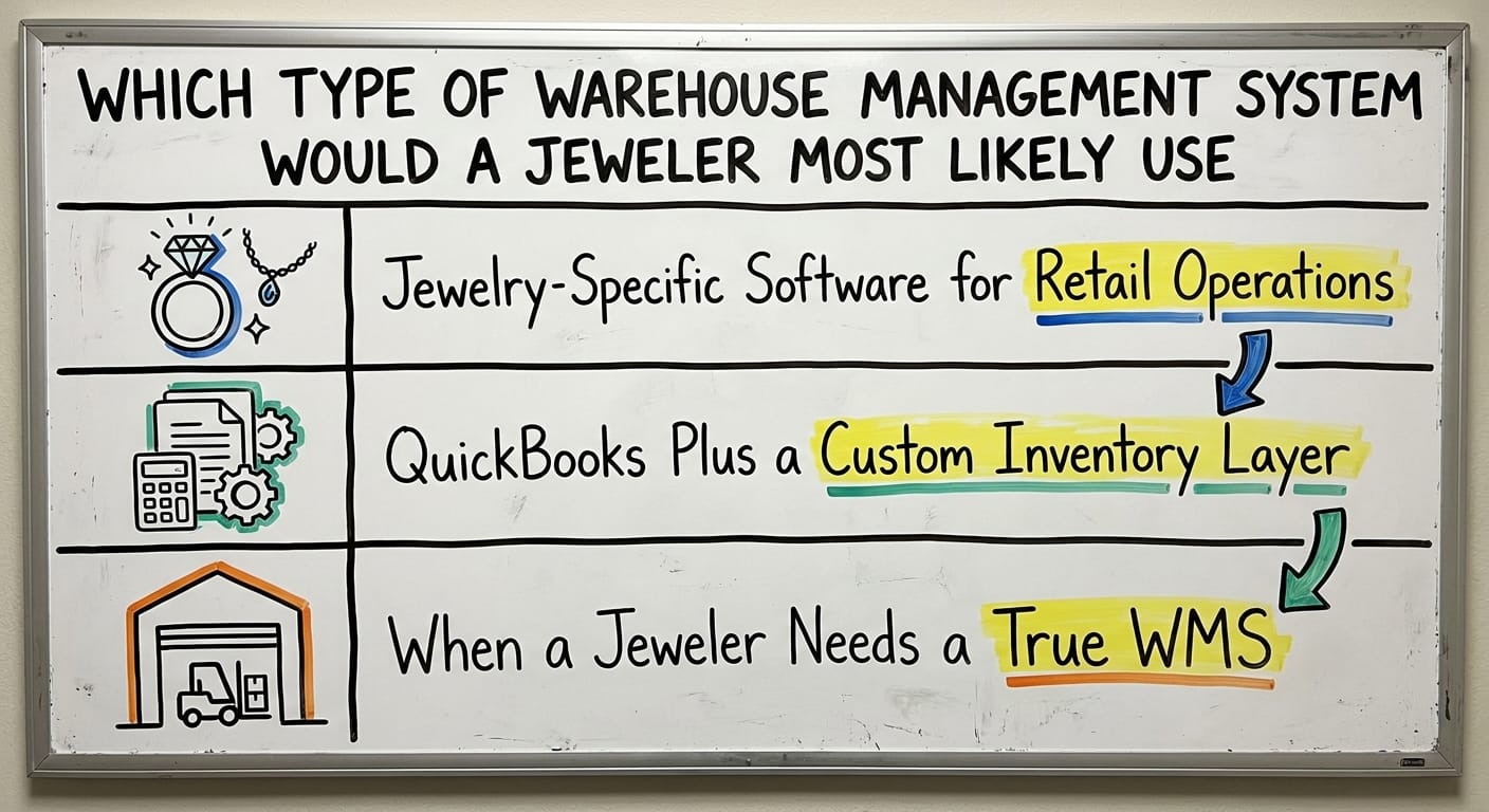 Which Type of Warehouse Management System Would a Jeweler Most Likely Use, drawn out