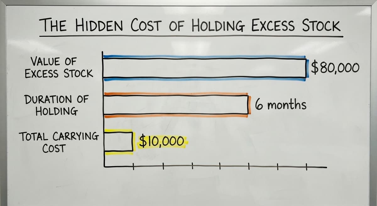 The Hidden Cost of Holding Excess Stock, in figures