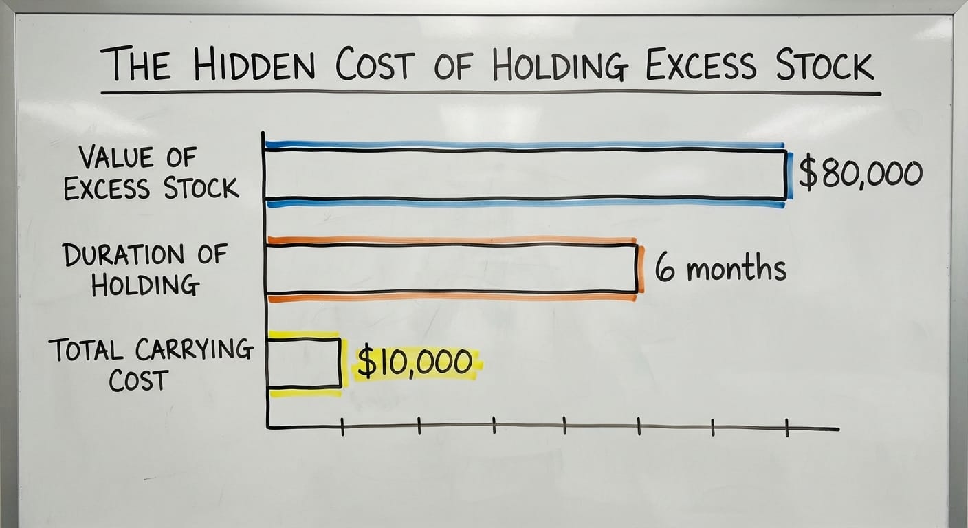 The Hidden Cost of Holding Excess Stock, in figures