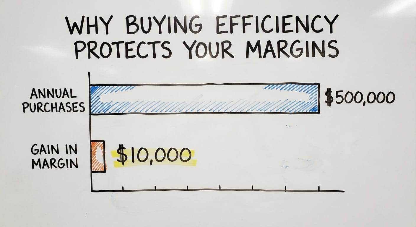 Why Buying Efficiency Protects Your Margins, in figures