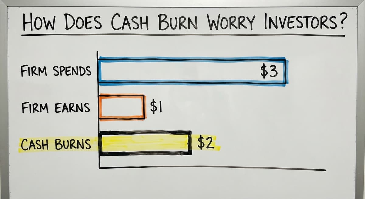 How Does Cash Burn Worry Investors?, in figures